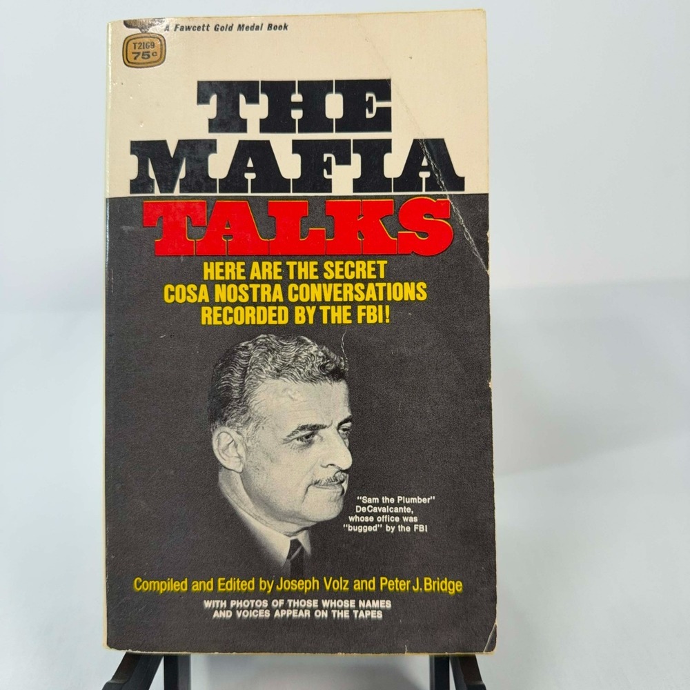 The Mafia Talks 1969 Fawcett Gold Medal T2169 Volz Bridge Cosa Nostra FBI
